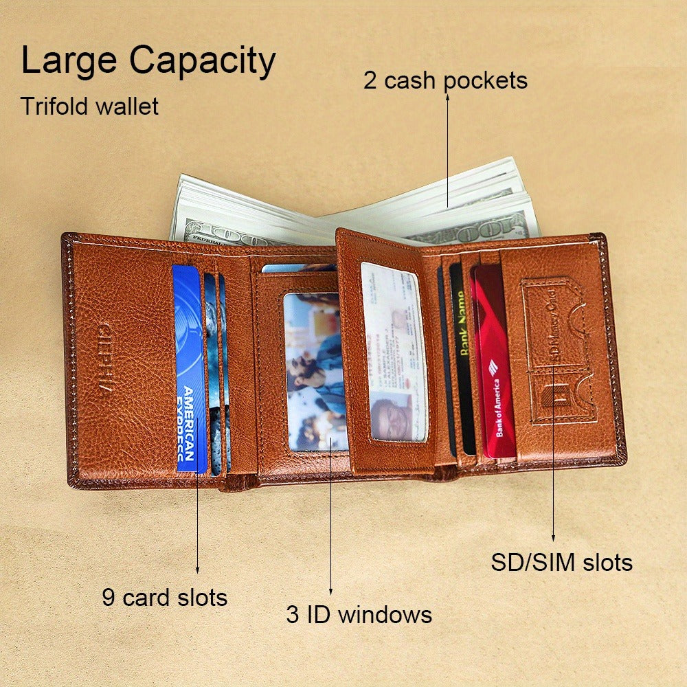 Men's Wallet – RFID Blocking, Rfid Blocking Bifold Trifold First – detail view 14