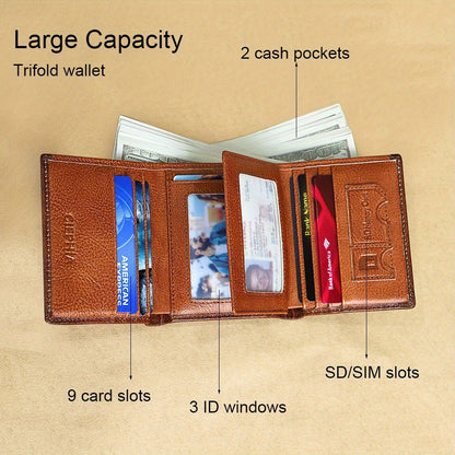 Men's Wallet – RFID Blocking, Rfid Blocking Bifold Trifold First – detail view 14
