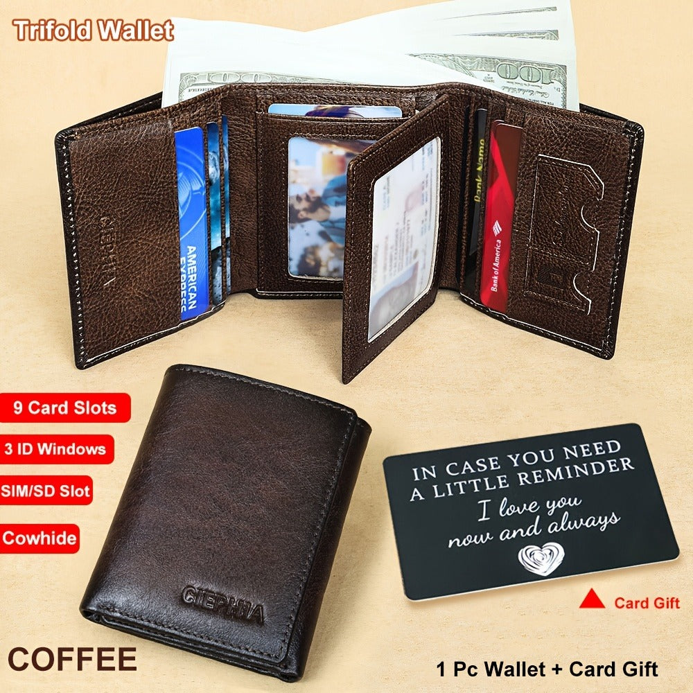 Men's Wallet – RFID Blocking, Rfid Blocking Bifold Trifold First – detail view 4