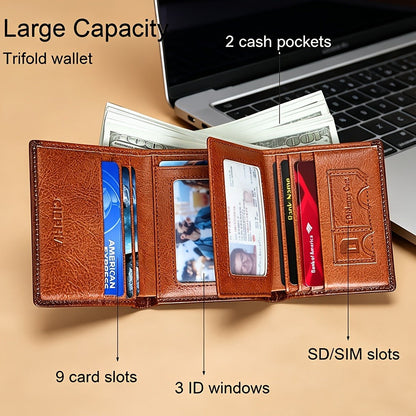 Men's Wallet – RFID Blocking, Rfid Blocking Bifold Trifold First – detail view 8