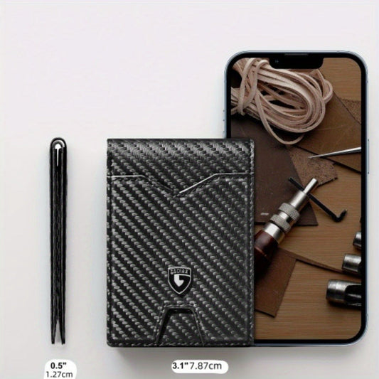 Men's Wallet – RFID Blocking, Rfid Blocking Carbon Fiber Bifold – detail view 4