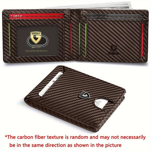 Men's Wallet – RFID Blocking, Rfid Blocking Carbon Fiber Slim – front view