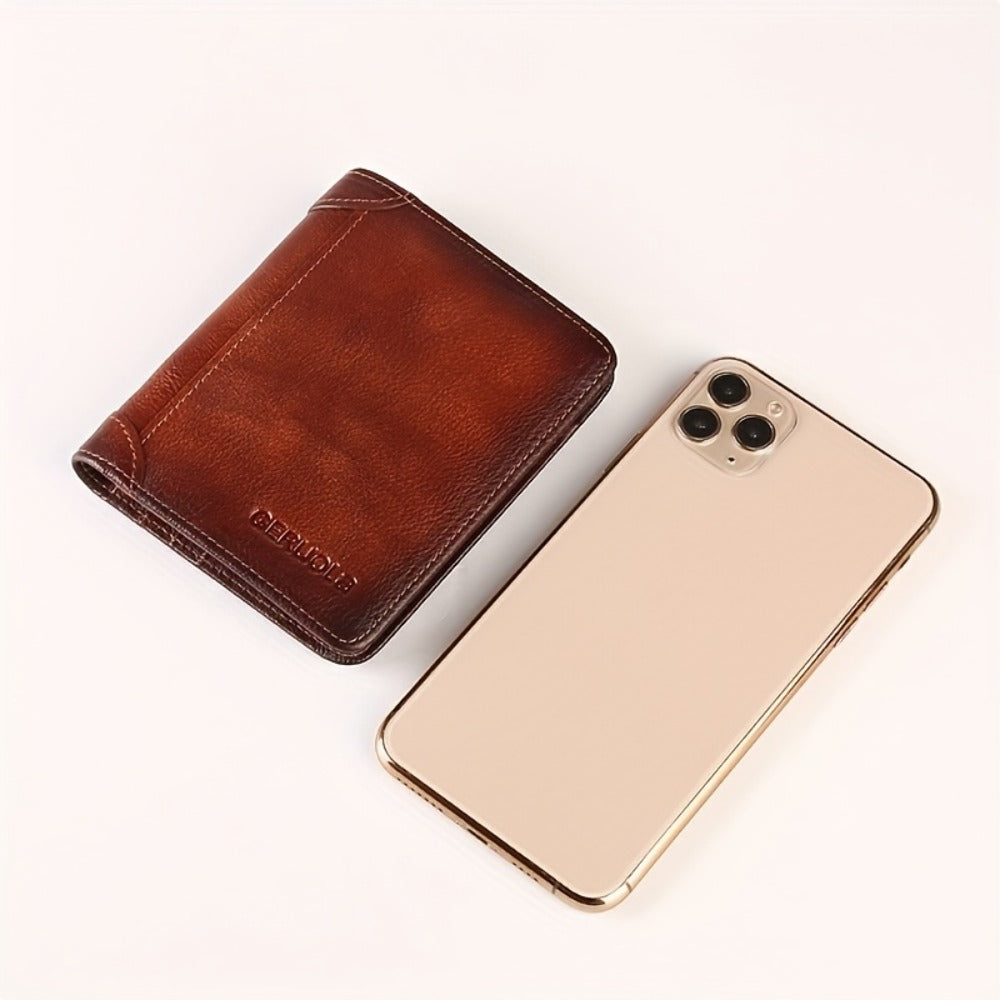 Men's Wallet – RFID Blocking, Short Trifold Money Clip Rfid – detail view 3