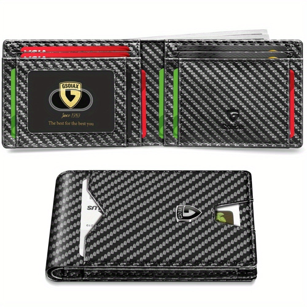 Men's Wallet – RFID Blocking, Slim Rfid Blocking Bifold Carbon – detail view 31