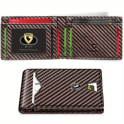 Men's Wallet – RFID Blocking, Slim Rfid Blocking Bifold Carbon – detail view 17