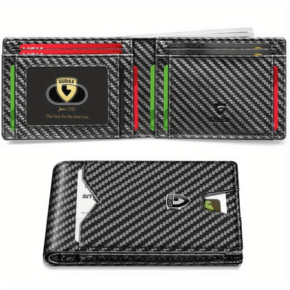 Men's Wallet – RFID Blocking, Slim Rfid Blocking Bifold Carbon – detail view 10