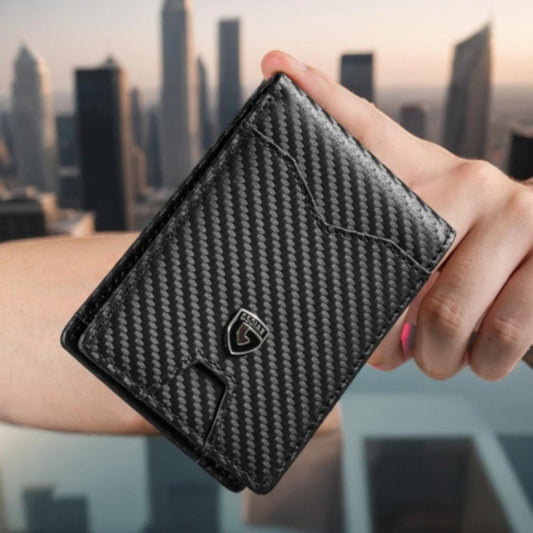 Men's Wallet – RFID Blocking, Slim Rfid Blocking Bifold Carbon – front view