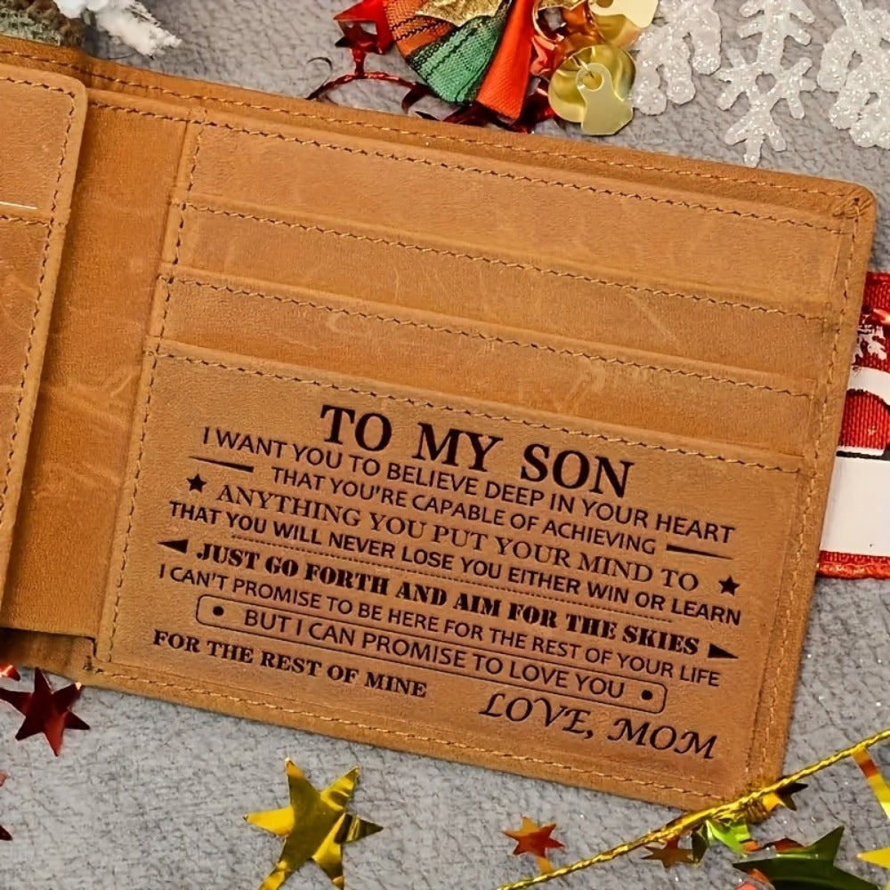 Men's Wallet – RFID Blocking, Ultra Thin Rfid Blocking Front – front view