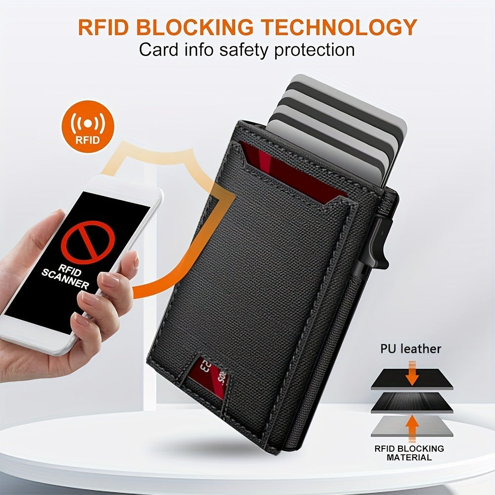 Men's Wallet – RFID Blocking, Automatic, Anti-Theft, Large Capacity – detail view 9