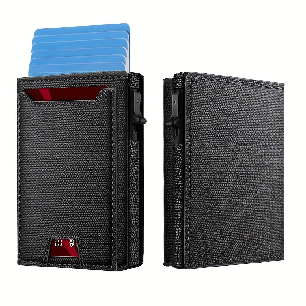 Men's Wallet – RFID Blocking, Automatic, Anti-Theft, Large Capacity – alternate view