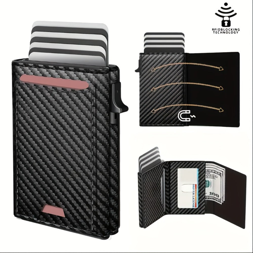 Men's Wallet – RFID Blocking, Automatic, Anti-Theft, Large Capacity – detail view 5