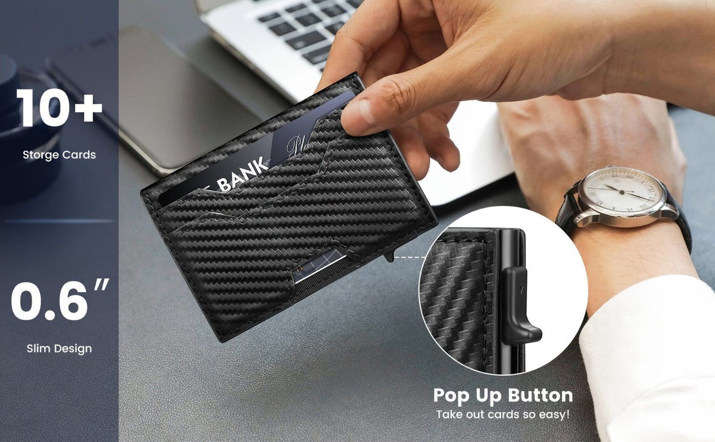 Men's Wallet – RFID Blocking, Compact – detail view 13
