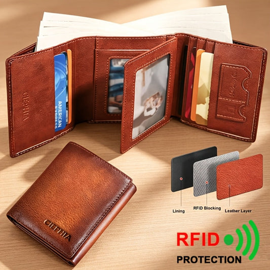 Men's Wallet – RFID Blocking, Compact – front view