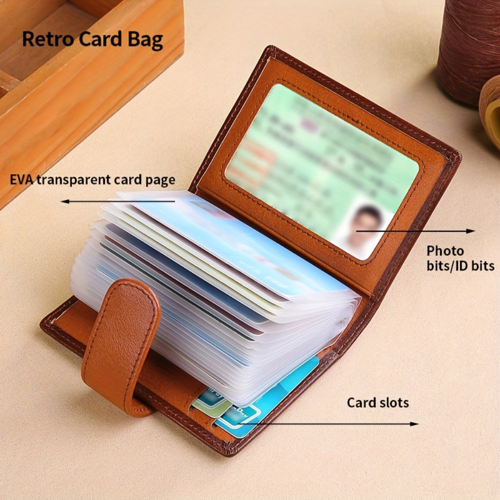 Men's Wallet – 6 Colors, Slim Card Case Cowhide Leather – detail view 9