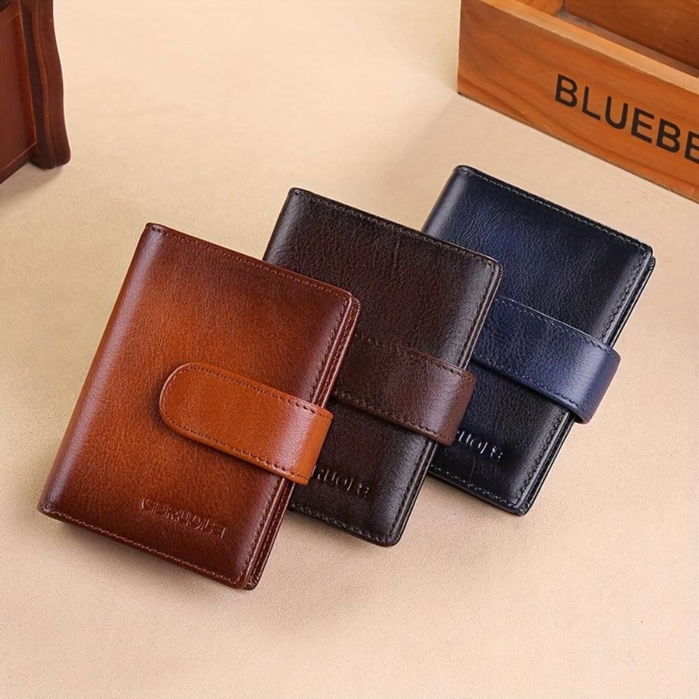 Men's Wallet – 6 Colors, Slim Card Case Cowhide Leather – detail view 15