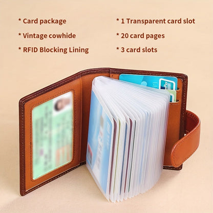 Men's Wallet – 6 Colors, Slim Card Case Cowhide Leather – detail view 5