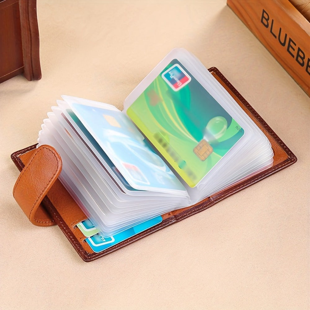 Men's Wallet – 6 Colors, Slim Card Case Cowhide Leather – detail view 7
