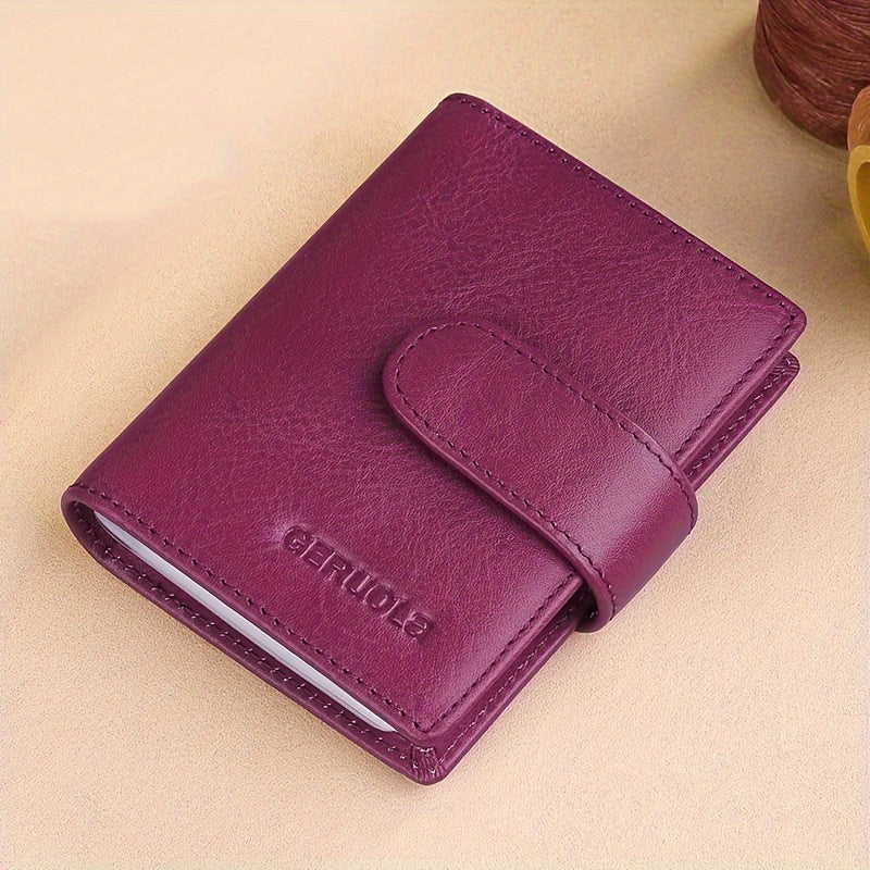 Men's Wallet – 6 Colors, Slim Card Case Cowhide Leather – detail view 16