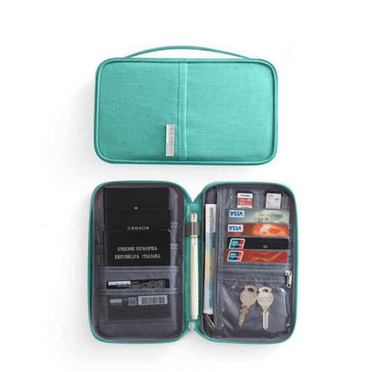 Men's Wallet – for Travel, Large Rfid Passport Holder Family – front view