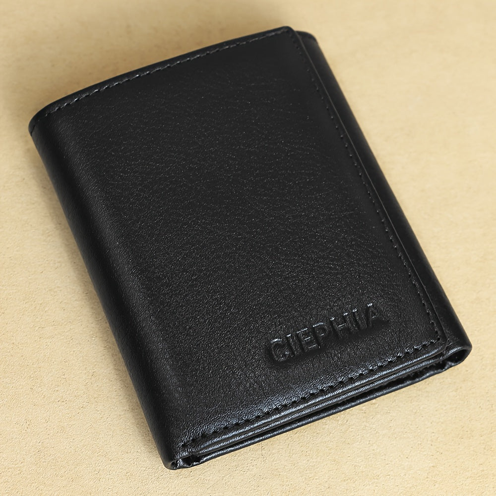 Men's Wallet – Trifold Leather Premium Cowhide Full – alternate view