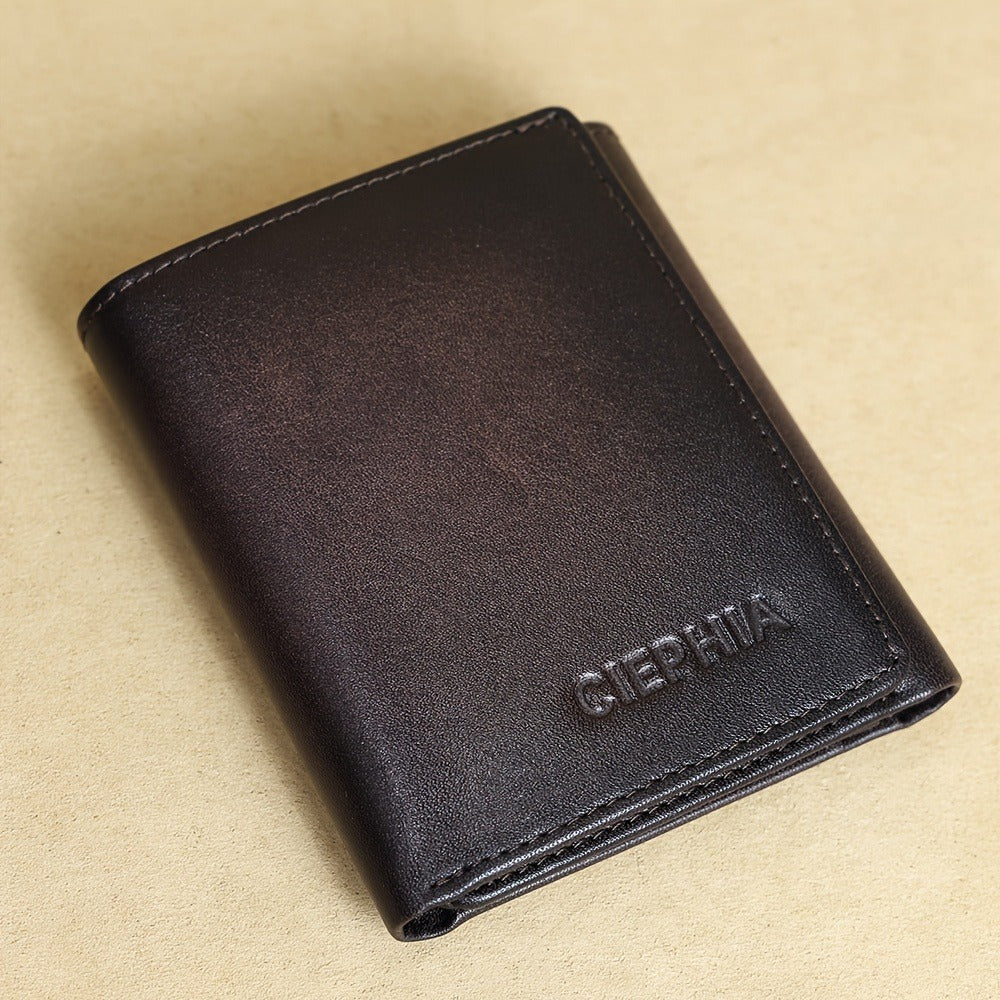 Men's Wallet – Trifold Leather Premium Cowhide Full – detail view 8