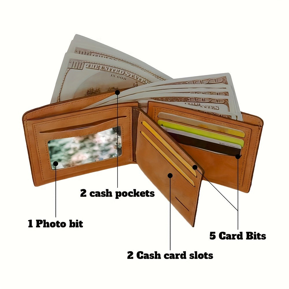 Men's Wallet – Vegan Leather, Compact, Lightweight, for Everyday Use – detail view 6