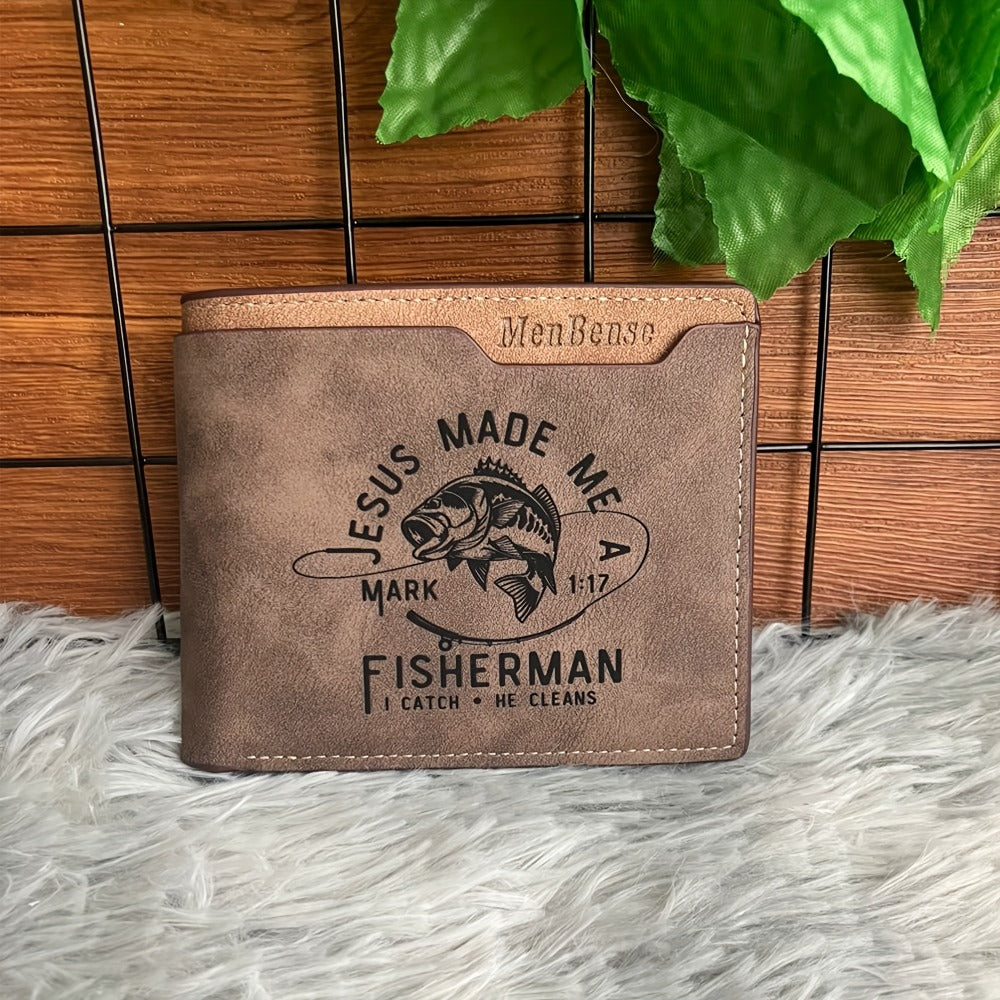 Men's Wallet – Vegan Leather, Compact, Lightweight, for Everyday Use – front view
