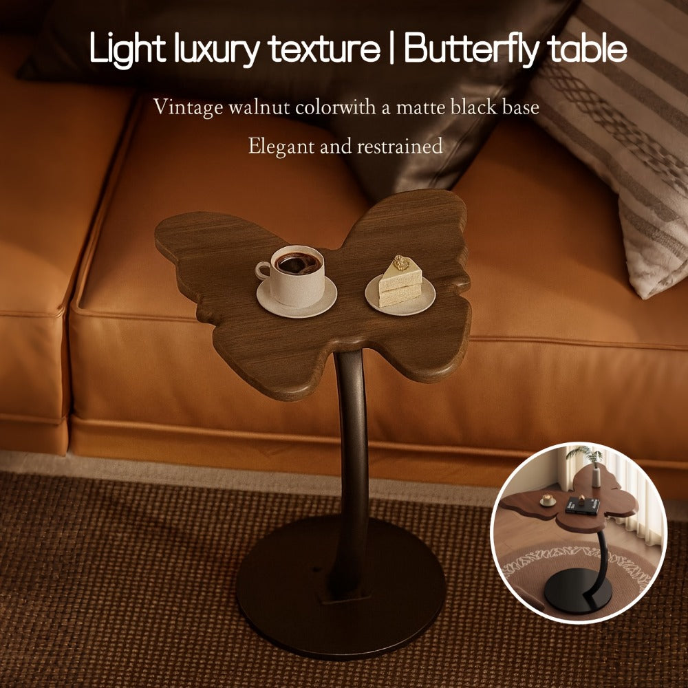 Accent Side Table, Butterfly Side Table Metal Frame Vintage Accent End Table for Living shown in the main product view