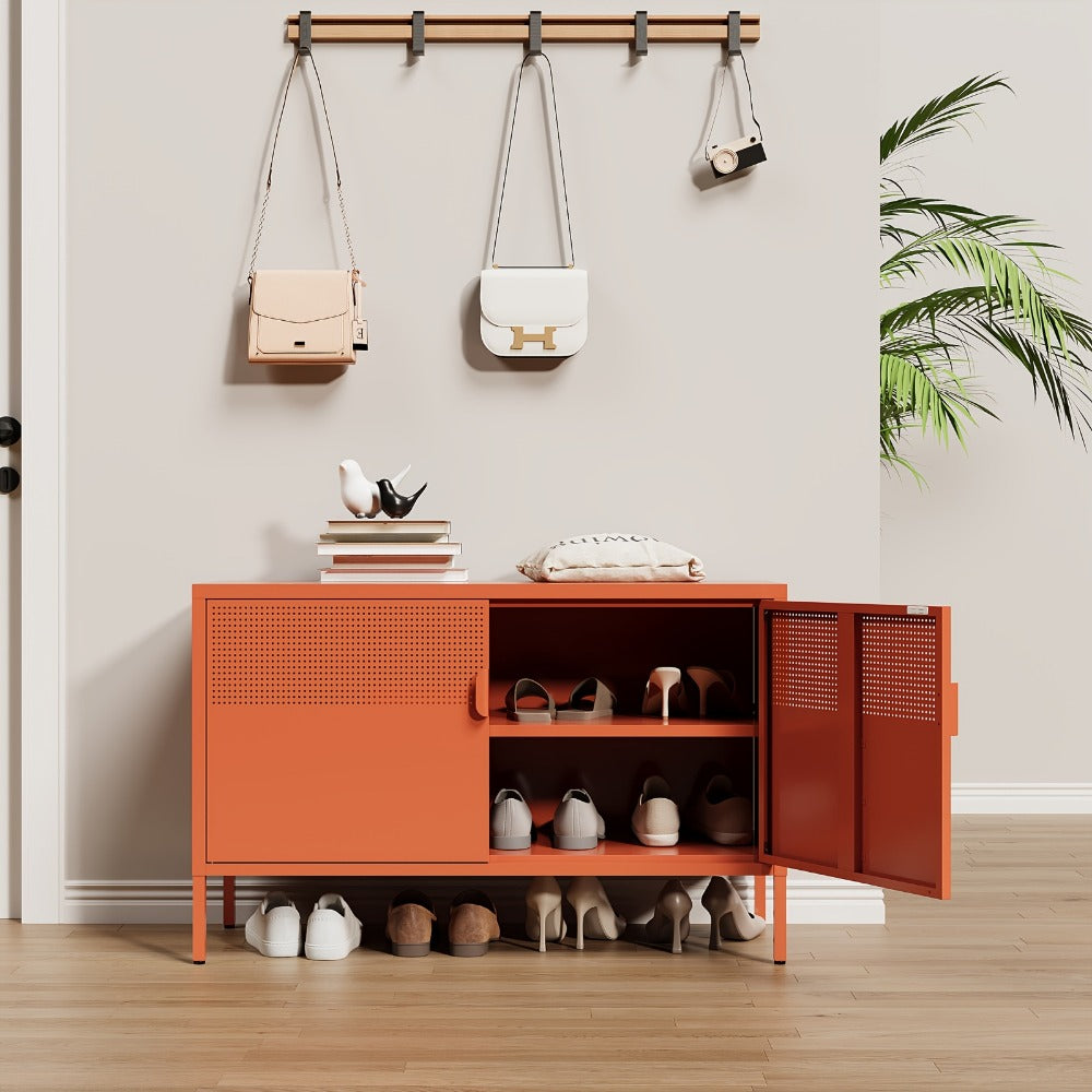 Metal Bathroom Storage Cabinet, Home Storage Cupboard for Organized Everyday Storage detail image - detail view 11