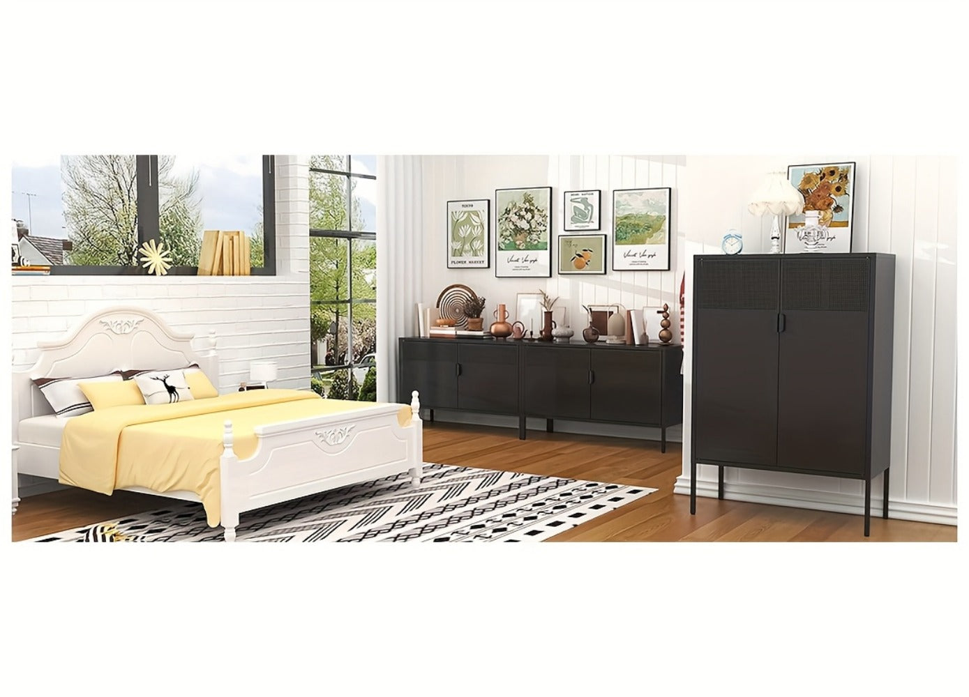 Metal Bathroom Storage Cabinet, Home Storage Cupboard for Organized Everyday Storage detail image - detail view 17