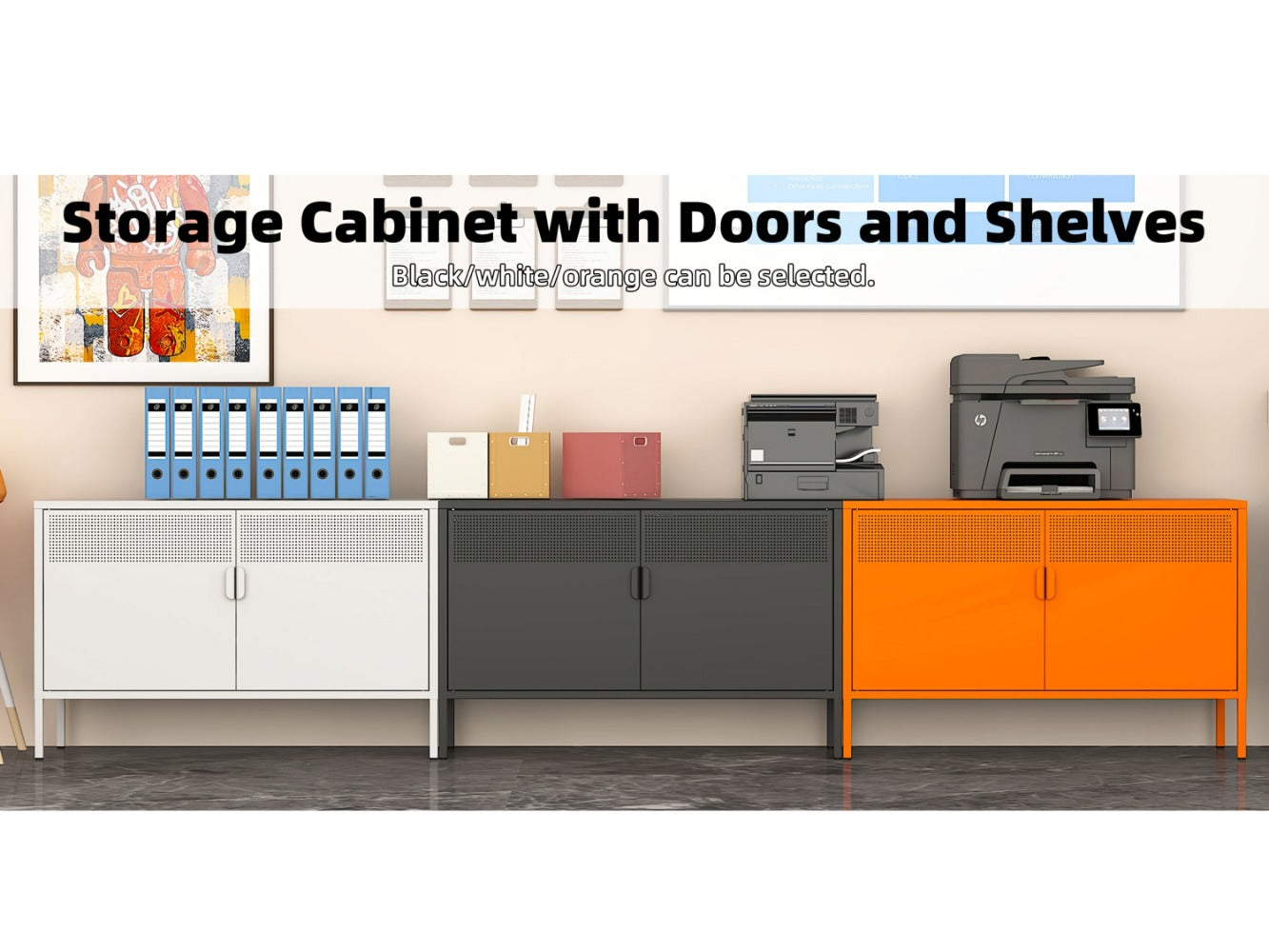 Metal Bathroom Storage Cabinet, Home Storage Cupboard for Organized Everyday Storage detail image - detail view 19