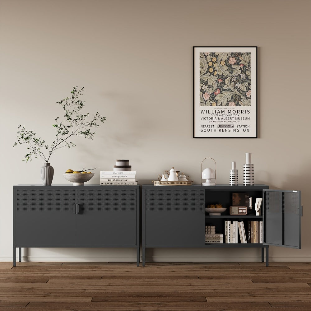 Metal Bathroom Storage Cabinet, Home Storage Cupboard for Organized Everyday Storage detail image - detail view 4