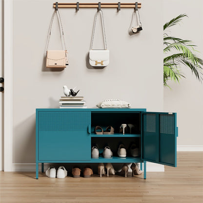 Metal Bathroom Storage Cabinet, Home Storage Cupboard for Organized Everyday Storage detail image - detail view 9