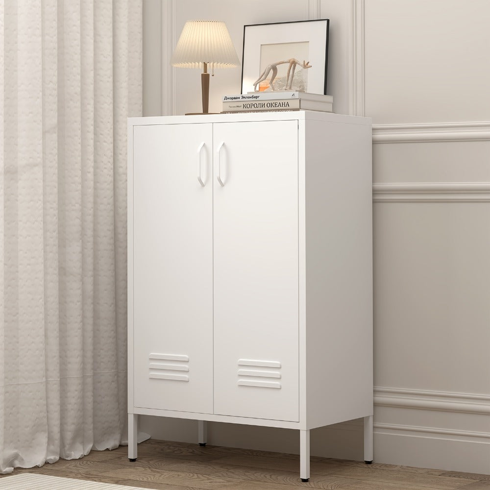 Metal Bathroom Storage Cabinet with Adjustable Shelves for Organized Everyday Storage detail image - detail view 14
