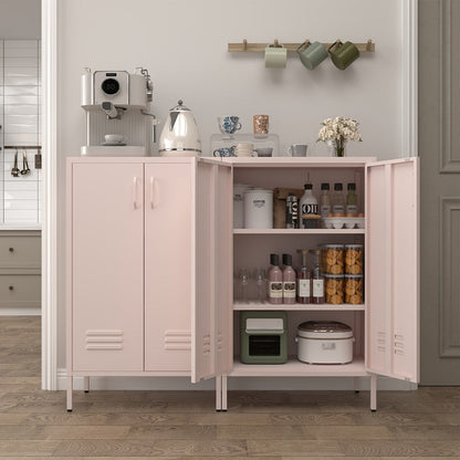 Metal Bathroom Storage Cabinet with Adjustable Shelves for Organized Everyday Storage detail image - detail view 15