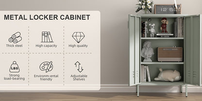 Metal Bathroom Storage Cabinet with Adjustable Shelves for Organized Everyday Storage detail image - detail view 16