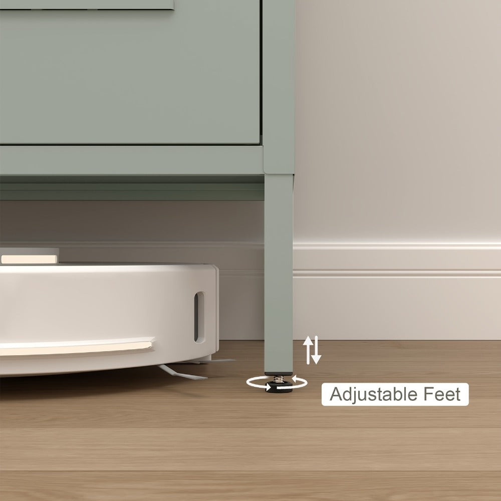 Metal Bathroom Storage Cabinet with Adjustable Shelves for Organized Everyday Storage detail image - detail view 9
