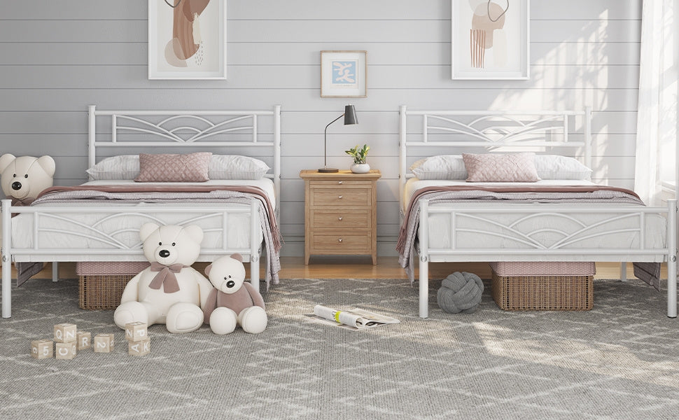 Metal Bed Frame, Bedroom Platform Bed for Bedroom Comfort and Support detail image - detail view 12