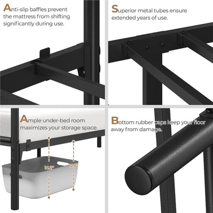 Metal Bed Frame, Bedroom Platform Bed for Bedroom Comfort and Support detail image
