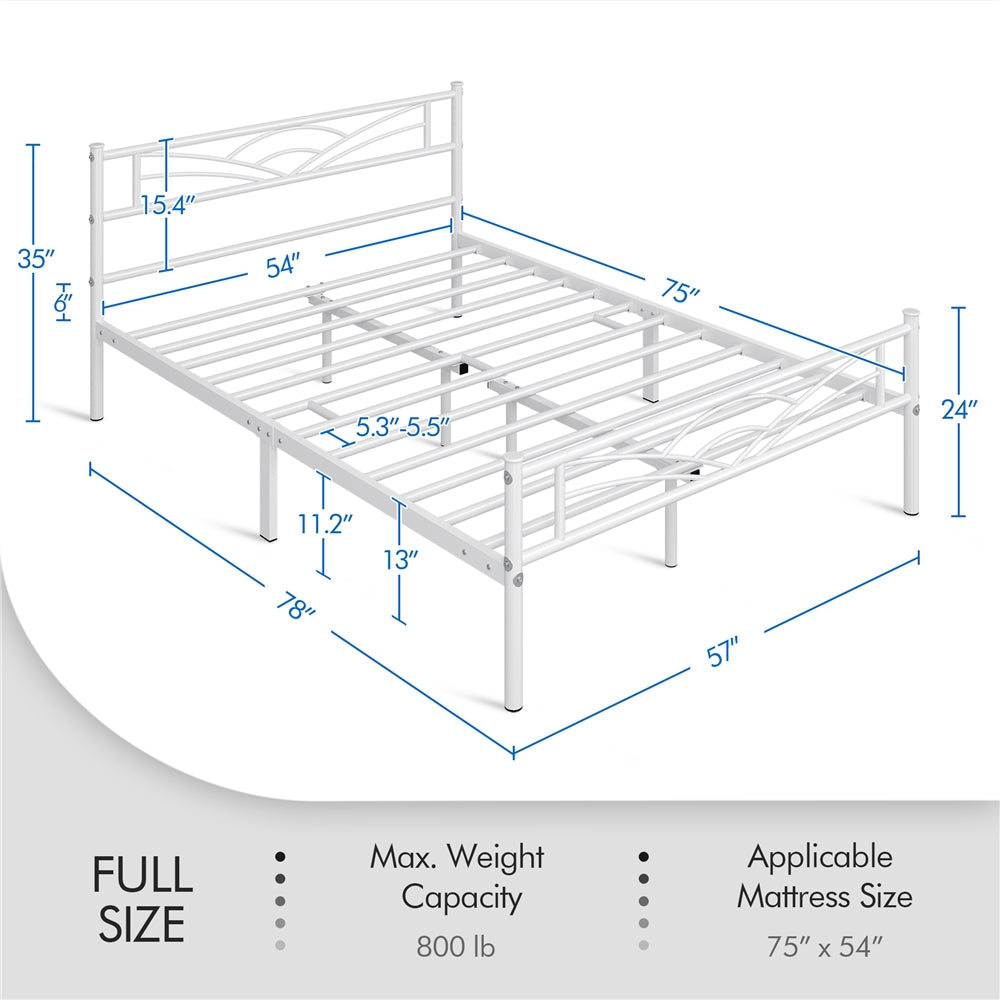 Metal Bed Frame, Bedroom Platform Bed for Bedroom Comfort and Support detail image - detail view 8