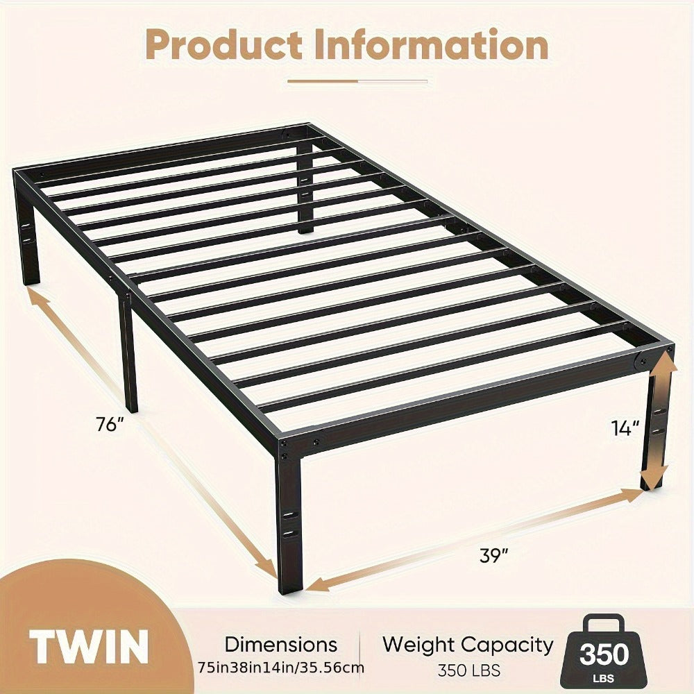Metal Bed Frame, Mattress Support Frame for Bedroom Comfort and Support detail image - detail view 3
