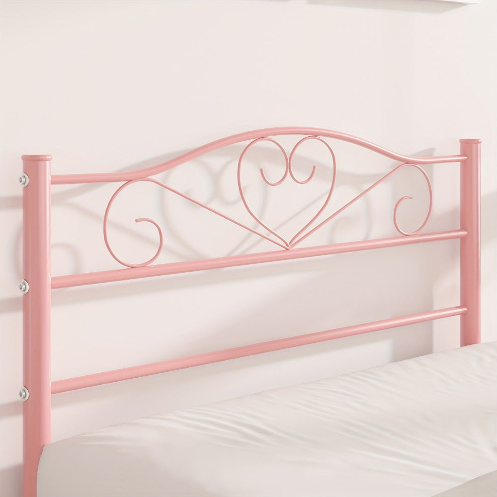 Metal Bed Frame with Headboard and Footboard and No Box Spring Needed for Bedroom detail image - detail view 14
