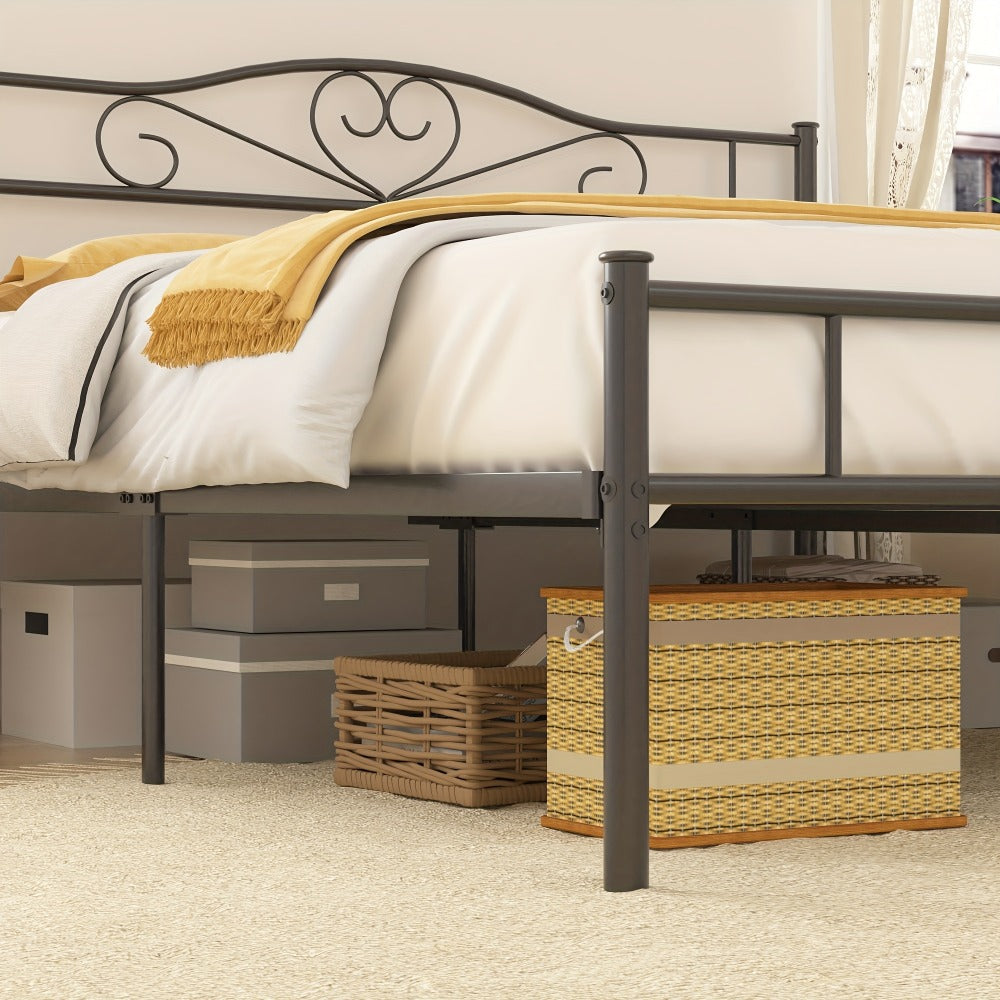 Metal Bed Frame with Headboard and Footboard and No Box Spring Needed for Bedroom detail image - detail view 16