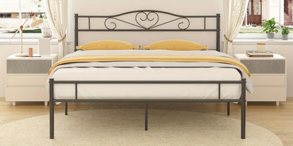 Metal Bed Frame with Headboard and Footboard and No Box Spring Needed for Bedroom detail image - detail view 22