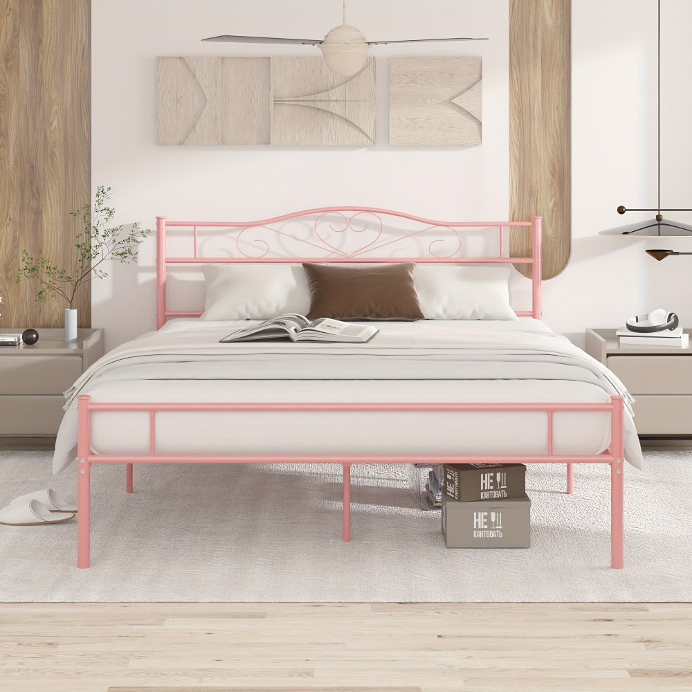 Metal Bed Frame with Headboard and Footboard and No Box Spring Needed for Bedroom detail image - detail view 25