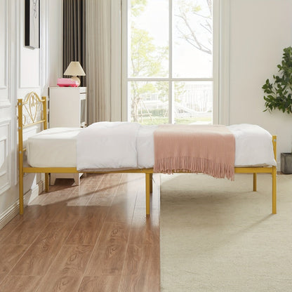 Metal Bed Frame with Headboard and Footboard and No Box Spring Needed for Bedroom detail image - detail view 27