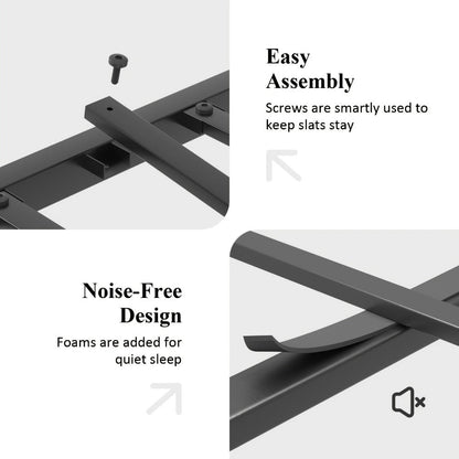 Metal Bed Frame with Headboard and Footboard for Bedroom Comfort and Support detail image - detail view 13