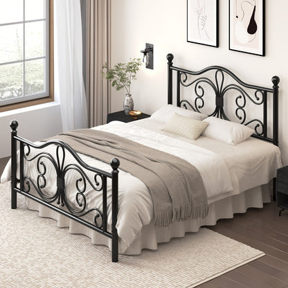 Metal Bed Frame with Headboard and Footboard for Bedroom Comfort and Support detail image - detail view 14