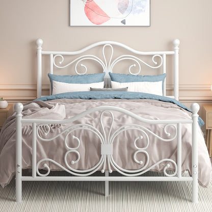 Metal Bed Frame with Headboard and Footboard for Bedroom Comfort and Support detail image