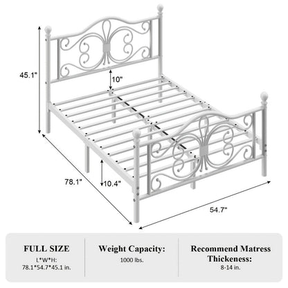 Metal Bed Frame with Headboard and Footboard for Bedroom Comfort and Support detail image - detail view 7